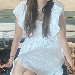 Altar State White Ruffled Dress